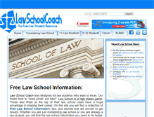 Tablet Screenshot of law-schoolcoach.com